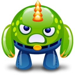 緑の怪物怒っている無料アイコン 1 36 Kb 無料素材イラスト ベクターのフリーデザイナー