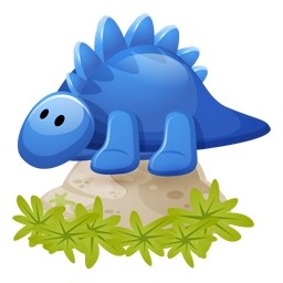 青い恐竜無料アイコン 108 97 Kb 無料素材イラスト ベクターのフリーデザイナー