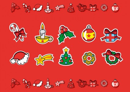 かわいいクリスマスのお菓子無料ベクター 723.48 KB