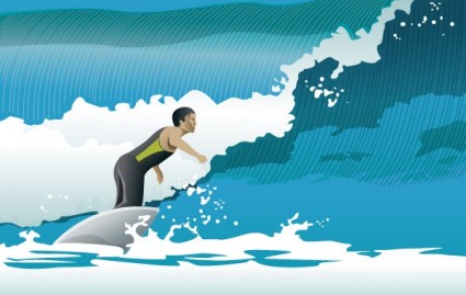 サーフィン無料波ベクター 670 87 Kb 無料素材イラスト ベクターのフリーデザイナー