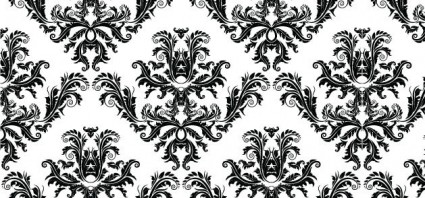 無料ダマスク シームレス パターン無料ベクター 958.01 KB