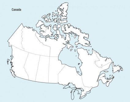 カナダ地図ベクター無料ベクター 536 17 Kb 無料素材イラスト