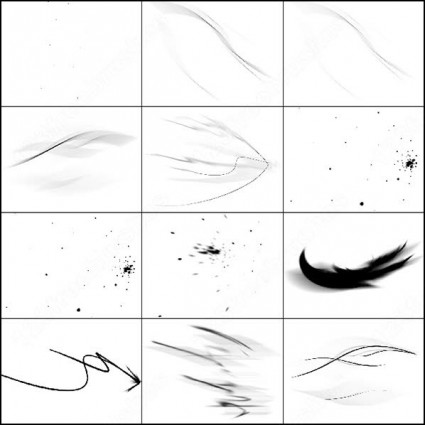 サンプル ファイル手描き翼、イーグルと頭蓋骨のベクターや photoshop のブラシ photoshop のブラシ