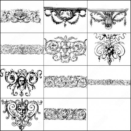 装飾品ブラシ photoshop のブラシします。