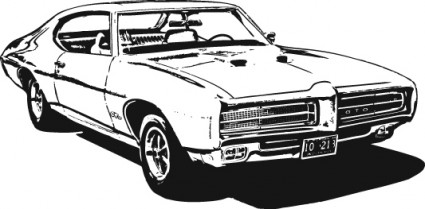 無料 1969 GTO 無料ベクター 394.11 KB