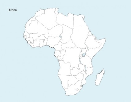 アフリカ地図ベクター無料ベクター 563 65 Kb 無料素材イラスト