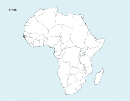 アフリカ地図ベクター無料ベクター 563.65 KB