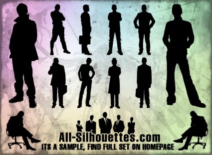 ベクター景品 - 男シルエット無料ベクター 438.62 KB