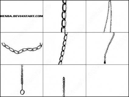 チェーン ブラシ Photoshop のブラシ 無料素材イラスト ベクターのフリーデザイナー