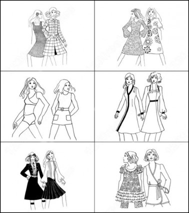 女の子ブラシ photoshop のブラシします。