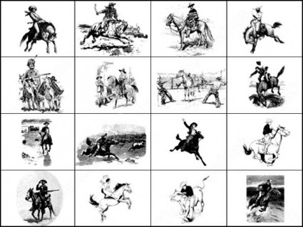 ドーバーのカウボーイ - 西部のブラシ photoshop のブラシ