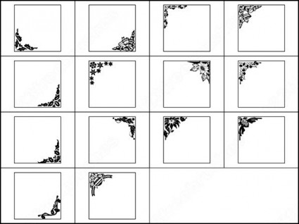 装飾的なボーダー ブラシ photoshop のブラシ