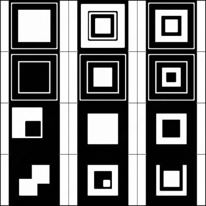 ベクター正方形ブラシ photoshop のブラシします。