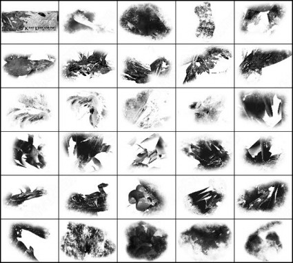 抽象的なグランジ ブラシ photoshop のブラシ