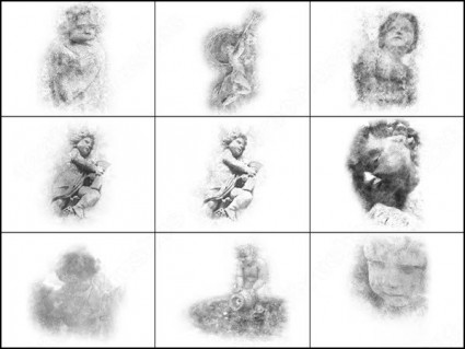 コウモリは photoshop のブラシをブラシします。