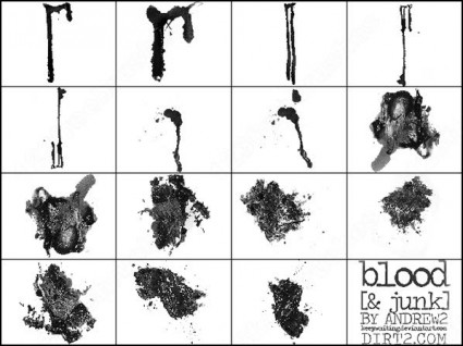 血ブラシ photoshop のブラシ