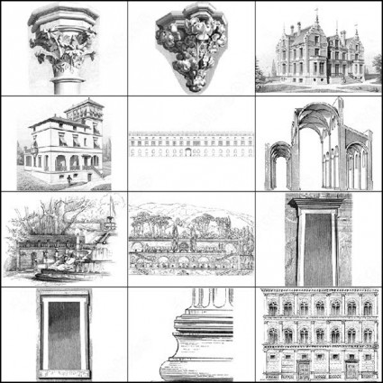 建築の photoshop のブラシ photoshop のブラシ