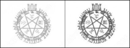 装飾的なサークルのブラシ photoshop のブラシ