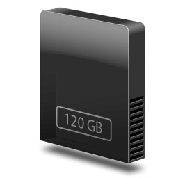 ドライブのスリムな内部の 120 gb の無料のアイコン 34.82 KB