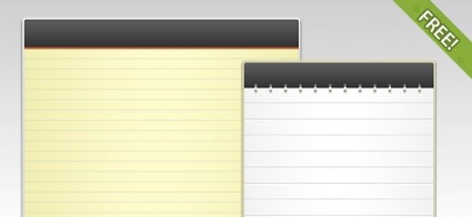 2 無料の psd ファイル メモ帳テンプレート Web デザイン - 無料の psd