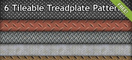 6 自由な Tileable 縞鋼板パターンその他 - 無料の psd