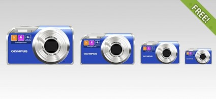 無料のフル層状オリンパス デジタル カメラ アイコンその他 - 無料の psd