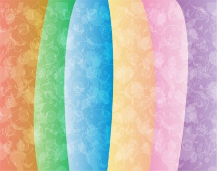 色の飾りベクター デザイン ベクター花 - 無料ベクター