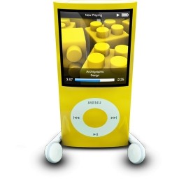 IPodPhonesYellow 無料アイコン 82.43 KB