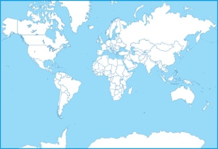 ベクター世界地図無料ベクター 400.33 KB