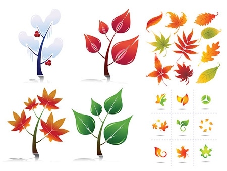 無料ベクター、ベクターの葉 752.71 KB