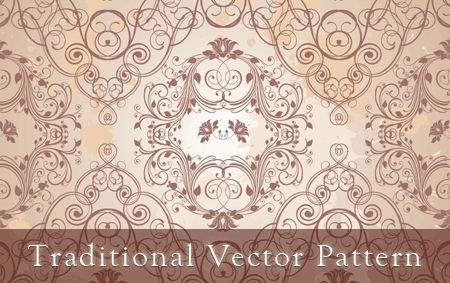 伝統的なベクター パターン無料ベクター 2.07 MB