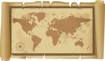 古いものと古典的な世界地図ベクターその他 無料ベクター 無料素材イラスト ベクターのフリーデザイナー