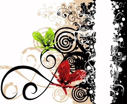 花のパターン ベクター無料ベクター 1.30 MB