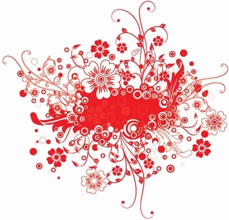 赤花フレーム ベクター イラスト無料ベクター 634 19 Kb 無料素材イラスト ベクターのフリーデザイナー