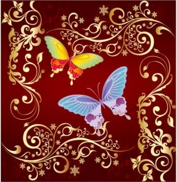 ベクターの飾り蝶のデザイン、イラストレーター ベクター飾り ai ベクターその他 - 無料ベクター