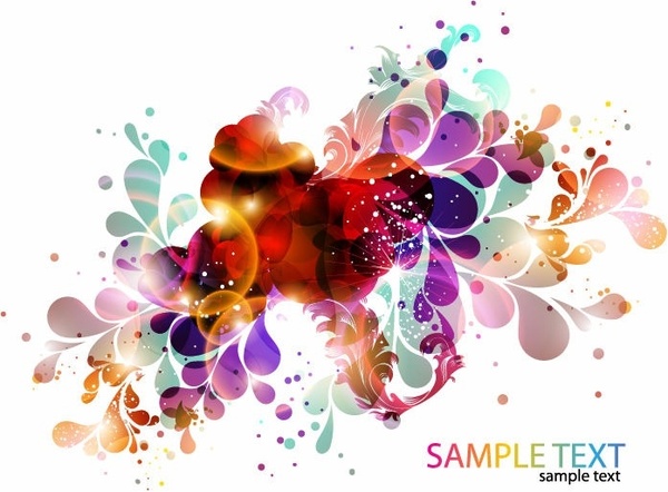 カラフルな抽象的なデザイン背景無料ベクター 4.28 MB