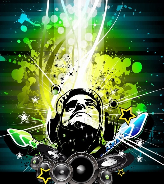 音楽ポスター ベクター イラスト無料ベクター 18.68 MB