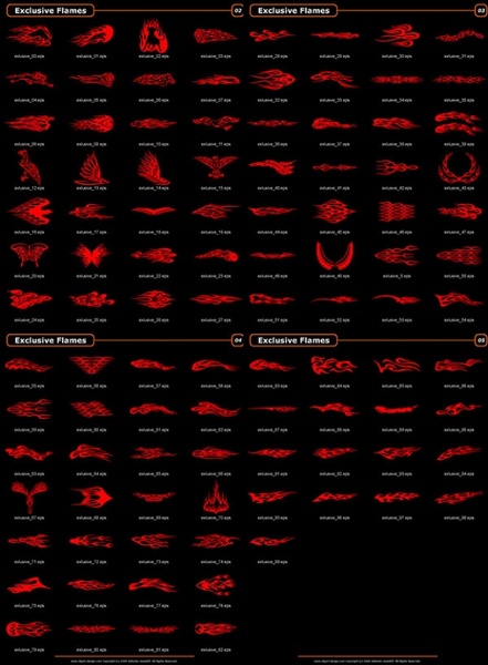100 ベクター モデル火災トーテム無料ベクター 5.13 MB