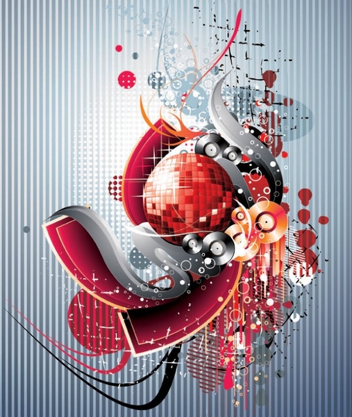 抽象的なベクター色背景無料ベクター 1.11 MB