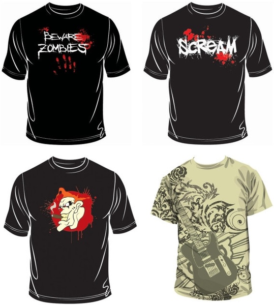 T シャツとパターン ベクター無料ベクター 2.72 MB