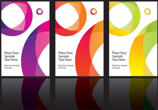 動的なリボン カード 01 ベクター無料ベクター 1.32 MB