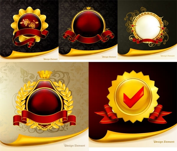 豪華なメダル ベクター無料ベクター 29.11 MB
