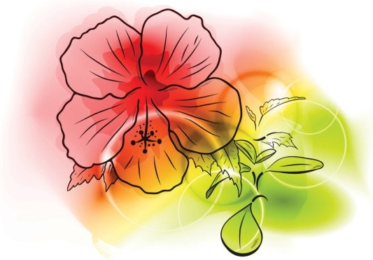 色とりどりの花の背景のベクター無料ベクター 7.02 MB