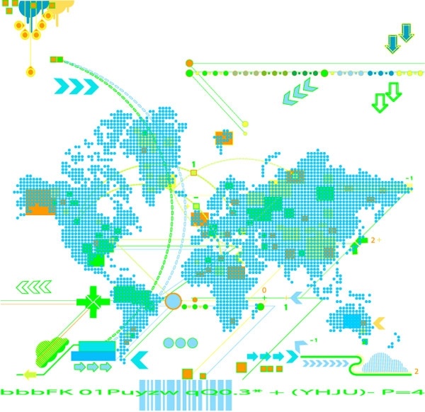 トレンド地図ベクター無料ベクター 847.51 KB