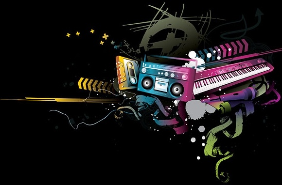 音楽・ ファッション ・ デザイン無料ベクター ベクター 623.89 KB