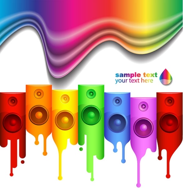 カラフルなベクター無料ベクター 3.57 MB