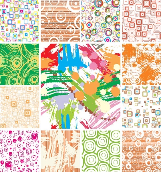 トレンド パターンのベクターの背景無料ベクター 3.35 MB