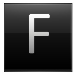 手紙 F 黒無料アイコン 22.71 KB