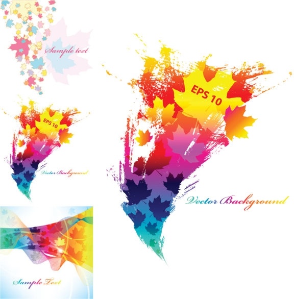 紅葉背景ベクター要素無料ベクター 14.87 MB