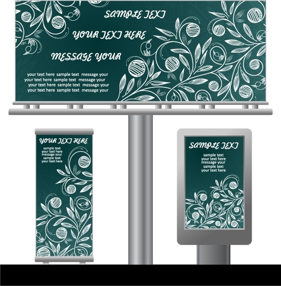 ライト ボックス看板テンプレート デザイン ベクター 2 無料ベクター 2.09 MB